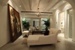 2023美式地中海风格房屋客厅沙发设计图片