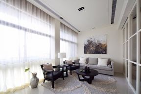 现代简约风格59平米一居客厅沙发墙设计图片