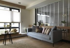 北欧住宅客厅沙发摆放装修图片大全2023