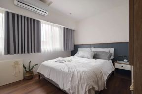 简欧卧室装修风格 2020卧室短窗帘效果图  短窗帘设计图片