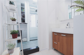 北欧风格83平米两居卫生间洗手台设计图片