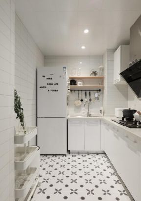 2020厨房地板砖装修图片 2020冰箱贴设计