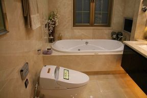 91平米现代简约风格两居卫浴室装修图片