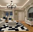 格兰英郡法式现代140平二居室客厅装修案例