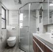 家庭卫生间玻璃隔断装修设计图片2023