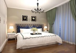 格兰英郡法式现代140平二居室卧室装修案例