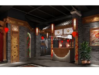 乌鲁木齐凤望龙门餐饮火锅店 中式风格1000平米装修效果图案例