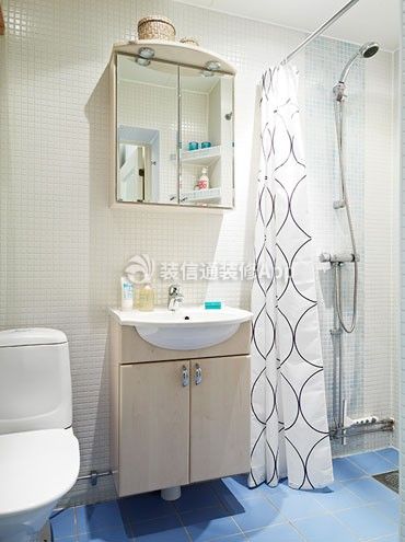 北欧风格65平两居室卫生间家装图片