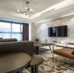 香颂湾现代224平大平层客厅装修案例