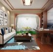 2023新中式风格85平米二居客厅背景墙装修效果图