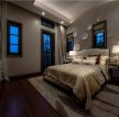 港式风格299平米别墅卧室床头台灯设计图片
