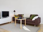 75平米北欧风格二居客厅沙发设计图片