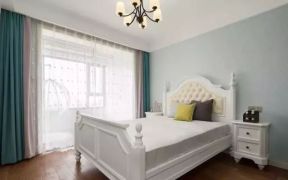富贵园110㎡三居室美式风格卧室装修效果图
