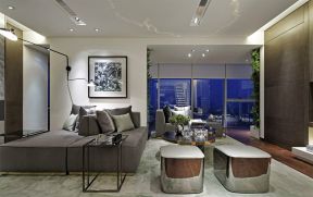 现代风格253平米跃层客厅沙发床设计图片