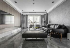 家用客厅真皮沙发装修设计图大全2023