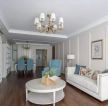 美式风格住宅客厅白色茶几装修效果图2023