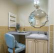 美式风格住宅洗浴室镜前灯装修图片欣赏  