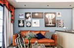 房屋客厅沙发颜色搭配装饰设计效果图2023
