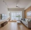 日式新房客厅木质地板装修设计图片一览