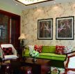 东南亚客厅室内家具沙发装修摆放图片