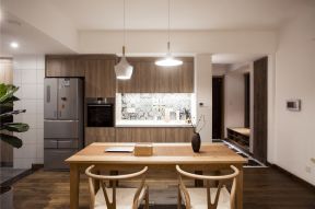 日式新房餐厅厨房一体装修设计赏析2023