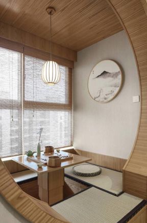 2023日式风格新房茶室榻榻米装修图欣赏