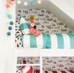 2023北欧风格小型儿童房间上下床图片