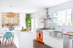 2023北欧风格厨房不锈钢橱柜拉篮设计图片