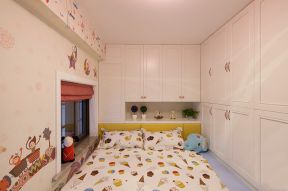 简单儿童房卧室整体壁柜装潢效果图赏析