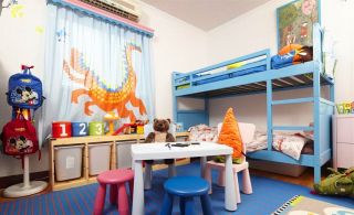 简单儿童房室内颜色搭配装饰效果图
