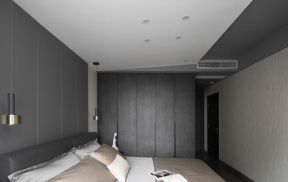 128平米现代简约风格三居卧室背景墙设计图
