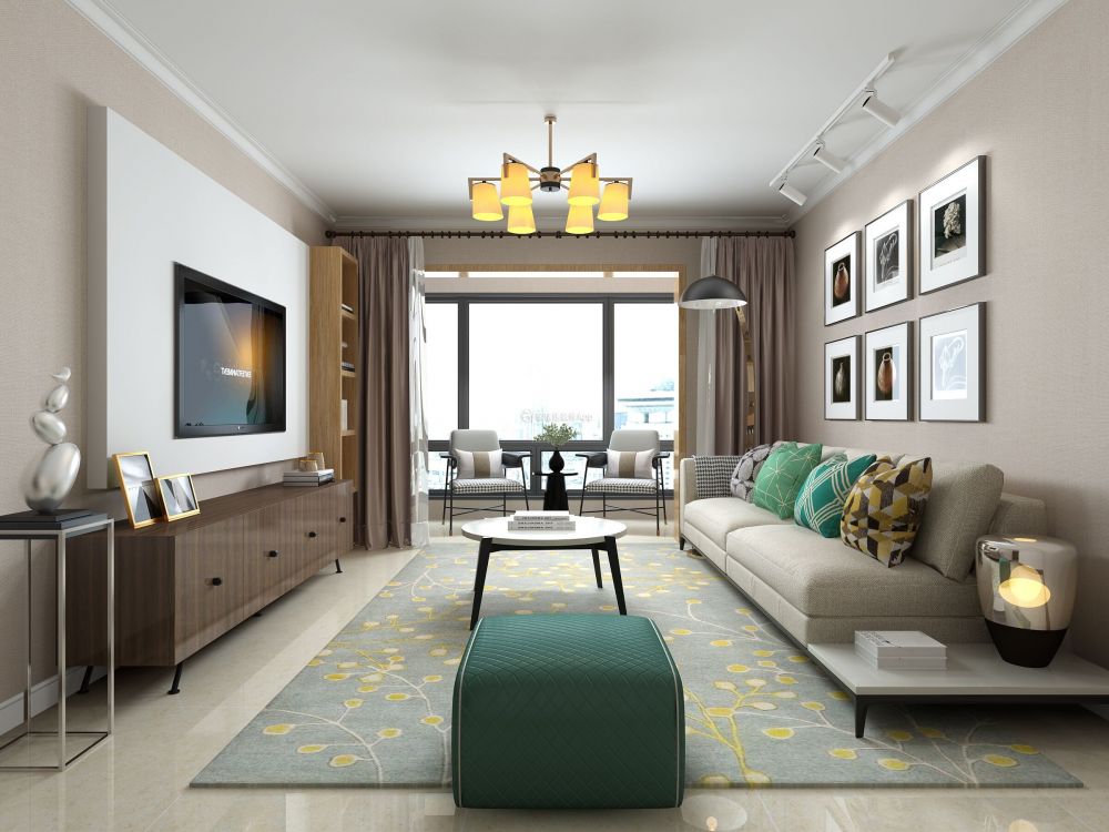 现代客厅沙发背景 2020现代客厅装饰画设计 