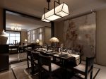 2023新中式风格新房三居餐厅餐桌椅装修效果图