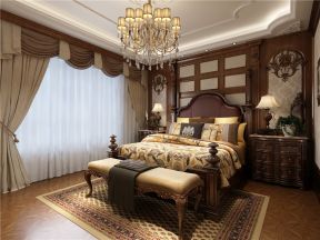 自在香山240㎡中式风格卧室装修效果图