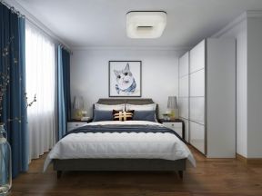 129平米北欧风格三居室室内卧室效果图