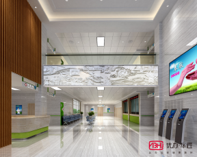 500平米卫生院一楼大厅设计效果图