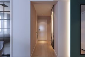 中正睿城135平米现代简约风格室内过道走廊效果图