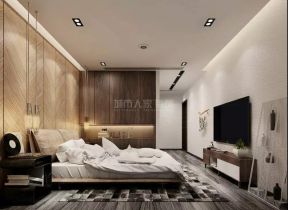 155平米现代三居室卧室装饰装修设计效果图