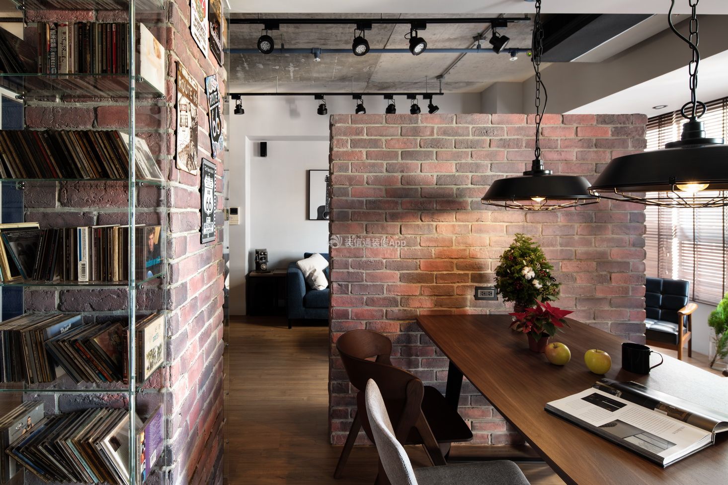 红砖墙72m² 东方美食咖啡馆 | Small Studio-建E网设计案例