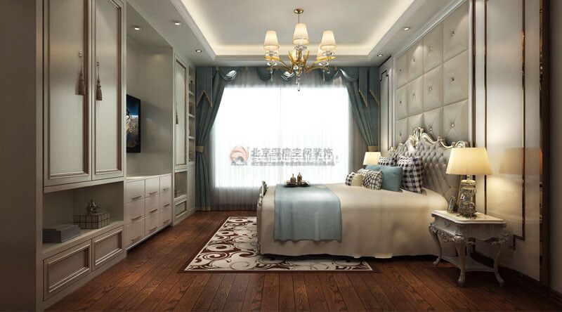 最新124平米欧式四居卧室床头柜装修效果图片