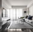 100平方米现代风格房子客厅灰色地毯设计图
