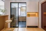 100平方米房子厨房玻璃门装修设计欣赏 