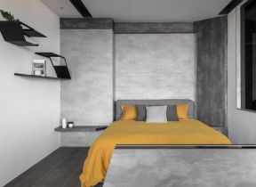  卧室置物架图片  2020简约灰色卧室装修设计
