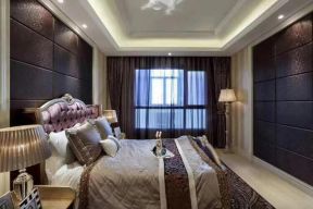 133平米最新欧式三居卧室床头装修设计效果图欣赏