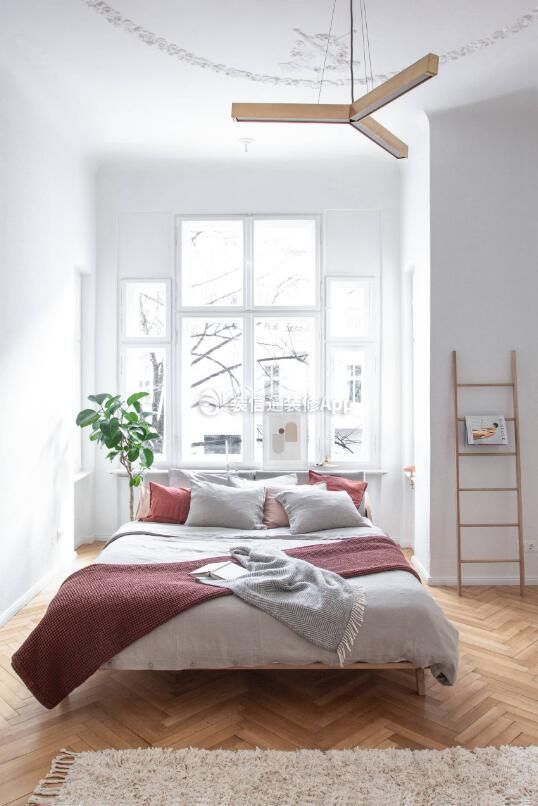 北欧风格小户型卧室吊灯装修设计图欣赏