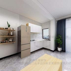127平米别墅现代风格厨房橱柜设计装潢效果图