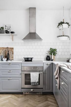 小户型北欧风格转角厨房橱柜装修图欣赏
