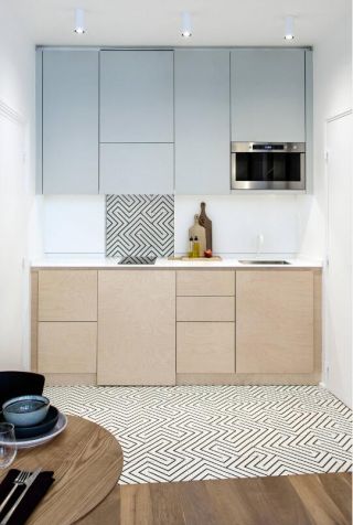 北歐風格小戶型半開放式廚房裝修設計