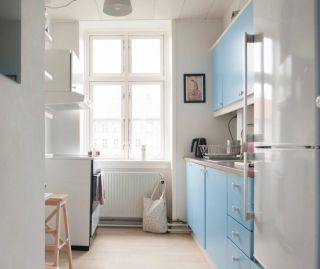 小户型北欧风格厨房吊柜整体装修设计图