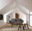 现代小型复式阁楼室内沙发设计图片